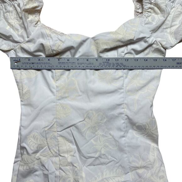 VINTAGE Rare Princess Kaiulani Hawaiian Maxi Princess Dress White Wedding Size 6 - Picture 4 of 6